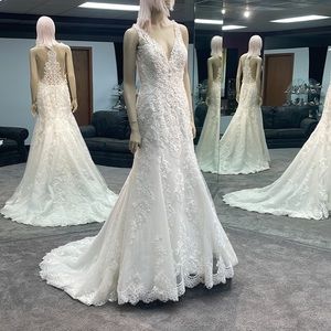 Mori Lee Madeline Gardner 8274 Ivory/Crème size 10